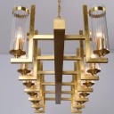 Ritz - Glass Tube X Rectangular Chandelier